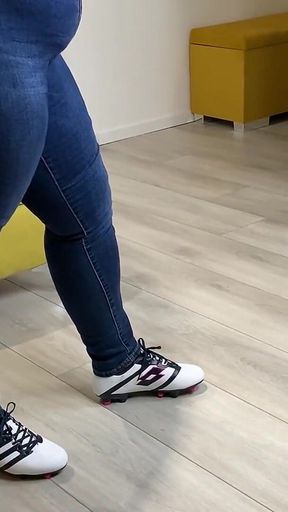 Football Boots Turned His Testicles Into a Bruised Mush! Extreme Ballbusting - Dave Moon - Jennifer - Bbusting
