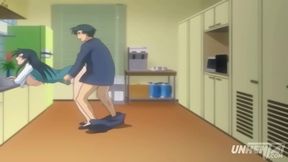 Hot Anime MILF Secretary Caught By Boss For Naughty Office Sex Fantasies