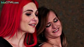 Cockhungry babes wanking lucky guy