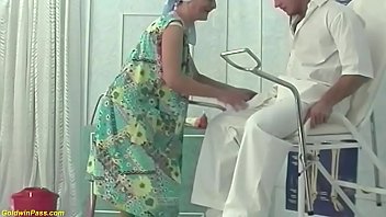 hairy bush ugly 85 years old fets fisted and rough fucked by her clinic gynecologist