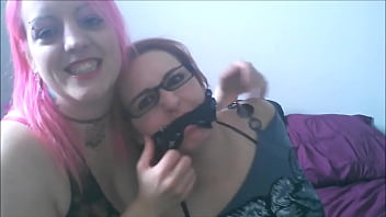 Woman In Tape Bondage Gagged By Crazy Lesbian