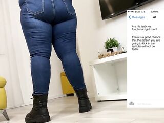 Ai Helped Us Turn His Testicles Into Blue Swollen Balls! Bizarre Ballbusting Peculiar - Dave Moon - Jennifer - Busting
