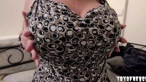 Redheaded Italian MILF takes biggest tool in hotel room
