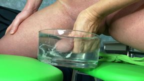 Steamy handjob in water leaves step mommy gushing with sperm