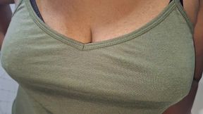 real stepmom at home wile cleaning
