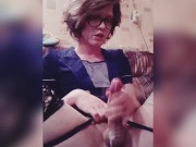 Hattabi4ik Crossdresser Fapping And Cumshot (Cute Cumshot)