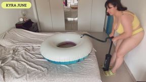 Manual Pump Inflation of Intex Inflatable