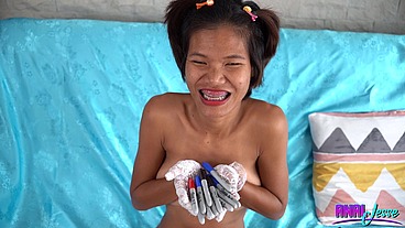 Sharpie Markers Anal Masturbation with ATM - Jesse Thai