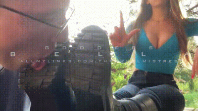 Clean my dirty boots at the park bench