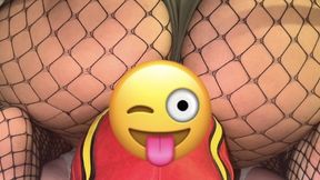 Ass cheek spreading face sitting