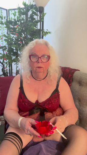 Smoking and drinking my piss