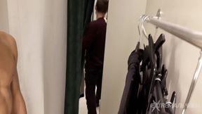 Sneaking naked in locker room