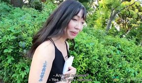 tattoo babe yua goto comes to our studio and masturbates for us