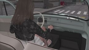 1967 VW Beetle Cranking Template - Paige in Flip Flops 1080p