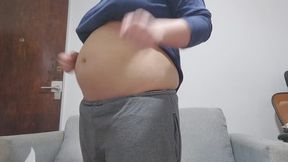 Hard Belly Punching Fetish – Real Stomach Hits, Visible Impact, Deep Breathing and Pain Reactions, Intense Abdominals Domination