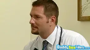 Doctor And Muscle Stepdaddy Have Rimming 3way With A Jock - Muscle Daddy