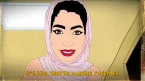 arab hottie tutor: english lessons & seductive secrets - 3:43 minutes of sizzling animation