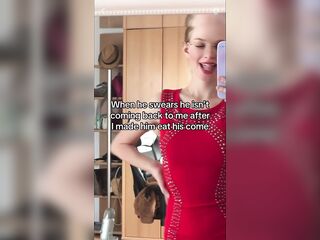 Eat your own cum - Femdom