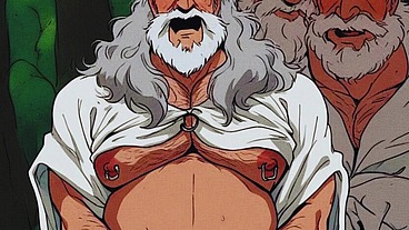 The old wizard of the kingdom likes to give his ass to the subjects of the castle. Anime Hentai Fantasy