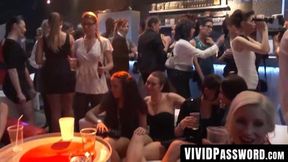 Wild party turns orgy with pussy fucking and eating
