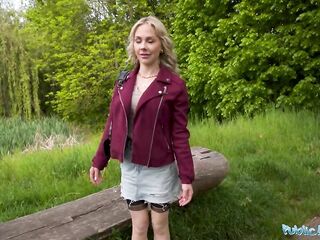 Sexy GOLDEN-HAIRED from Finland Takes the Large D - Public Agent