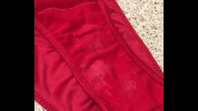 Mi tanga despu&eacute_s de limpiarme mi venida