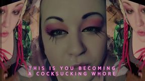 male to female transformation become the cocksucking whore