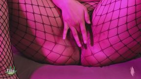 Sensual Tease – Fishnet Stockings
