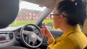 Smoking and coughing while driving - Custom video