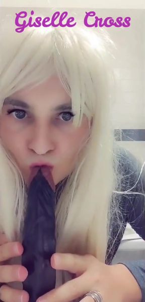 BBC Dildo Deepthroat Training