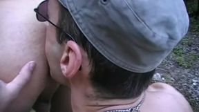 fucked outdoo by dady guy in jockstrap