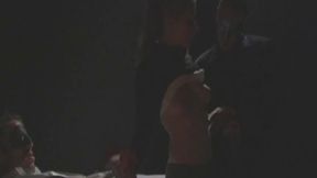 Sexy wild girl gets all her holes fucked hard on the floor