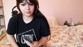 Pussy play and watching porn on my phone