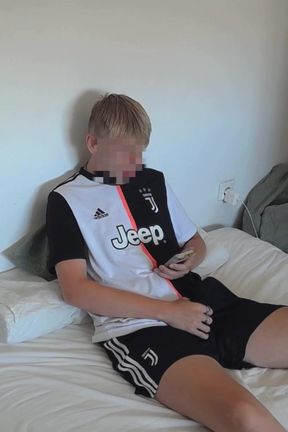 Soccer Bro Jerks Off in Bed