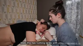 Stepdad comforts his needy stepdaughter with a satisfying bone ride on her
