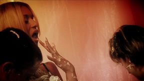 ciara bugatti gets a banana slud up her pink twat and then a paid of dicks in a mmf threesome