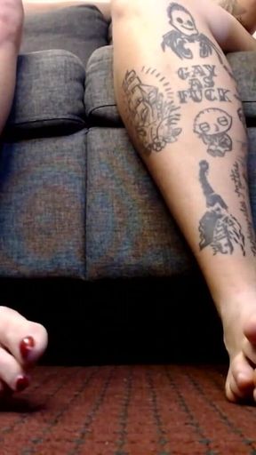 Double Toes Soles Feet Natural