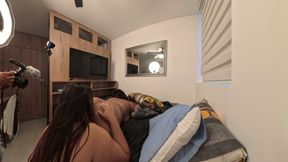 Enjoy the Behind the Scenes of: Hot Lesbians Kiss and Rub Their Pussies