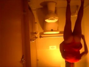 Voyeur tapes many partygirls taking a piss in a club toilet