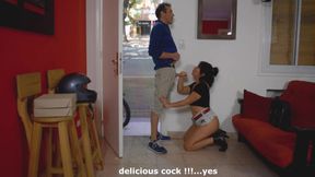 Hot Latin wife takes big cock in public