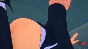 Jujutsu Kaisen Yaoi Gojo Fucks Yuuji on Table Bareback Creampie