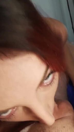 Cocksucking Queen Liz Rainbow Let Me Cum on Her Face While She Read a Book.