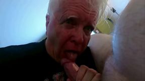 Grandpa Amputee Gives Long, Patient Head to a Rock Hard Cock - Part 1