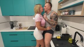 My hubby cheat me with my cousin in the kitchen