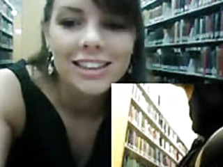 Masturbating In Public School Library On Webcam