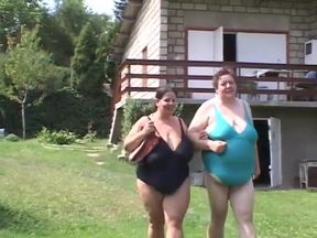Fat chicks lick and finger each other