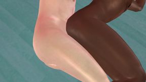 Animated 3D Gay Porn - White Man Fucking Black Man Ass in Spoon Position on Desk