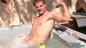 Jimmy Longdong And Zack Randall - The Hot Tub With Jock Hunk Jimmy