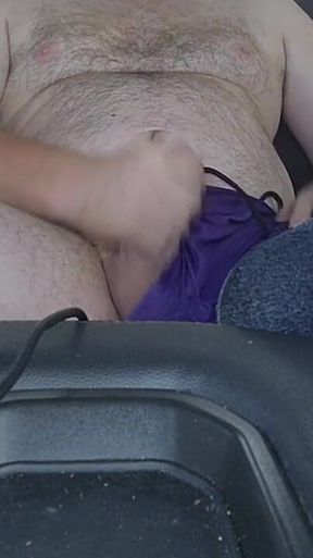 Cumming in Panties at the Truck Stop.
