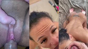 🔥 parte 2 - 9 min intensos ele continuou destruindo minha buceta... no final surra de rola braba e gozou tudo na minha cara e boca. engoli cada gota!